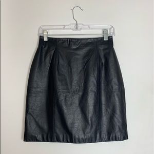 Vintage Wilson’s Black Leather Mini Skirt size 10